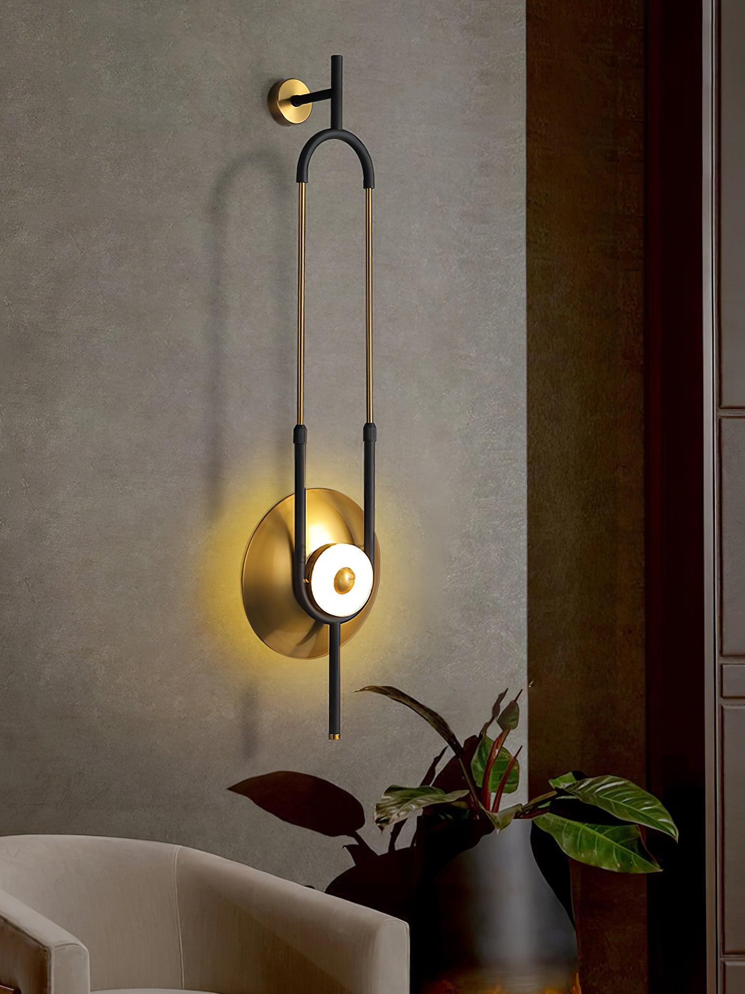 Lampe Murale Anneau Moderne En Marbre Avec Éclairage Led Intégré
