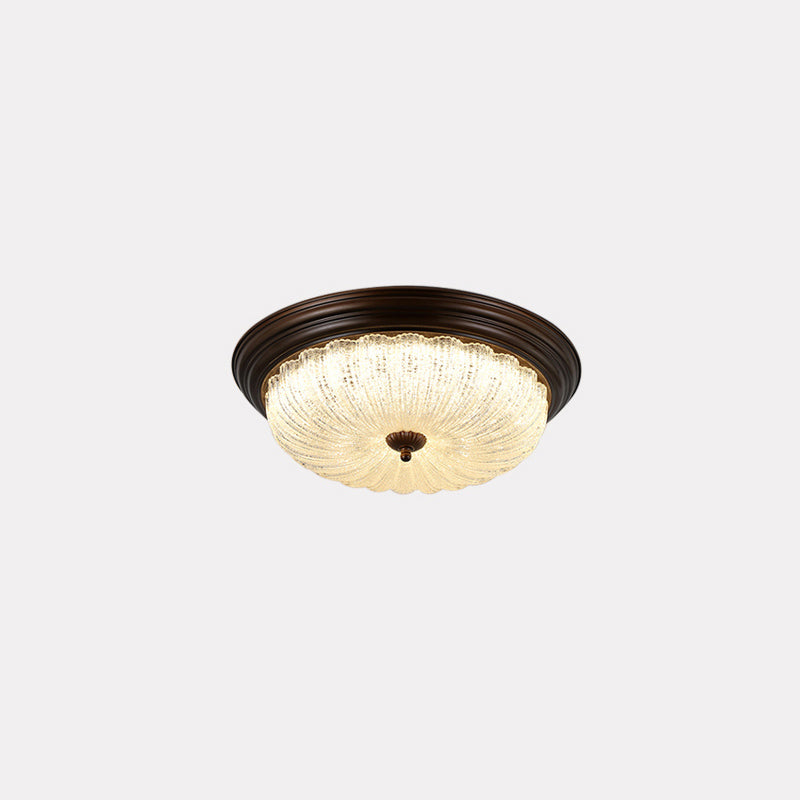Plafonnier Métal Verre Moderne Minimaliste à LED Intégré