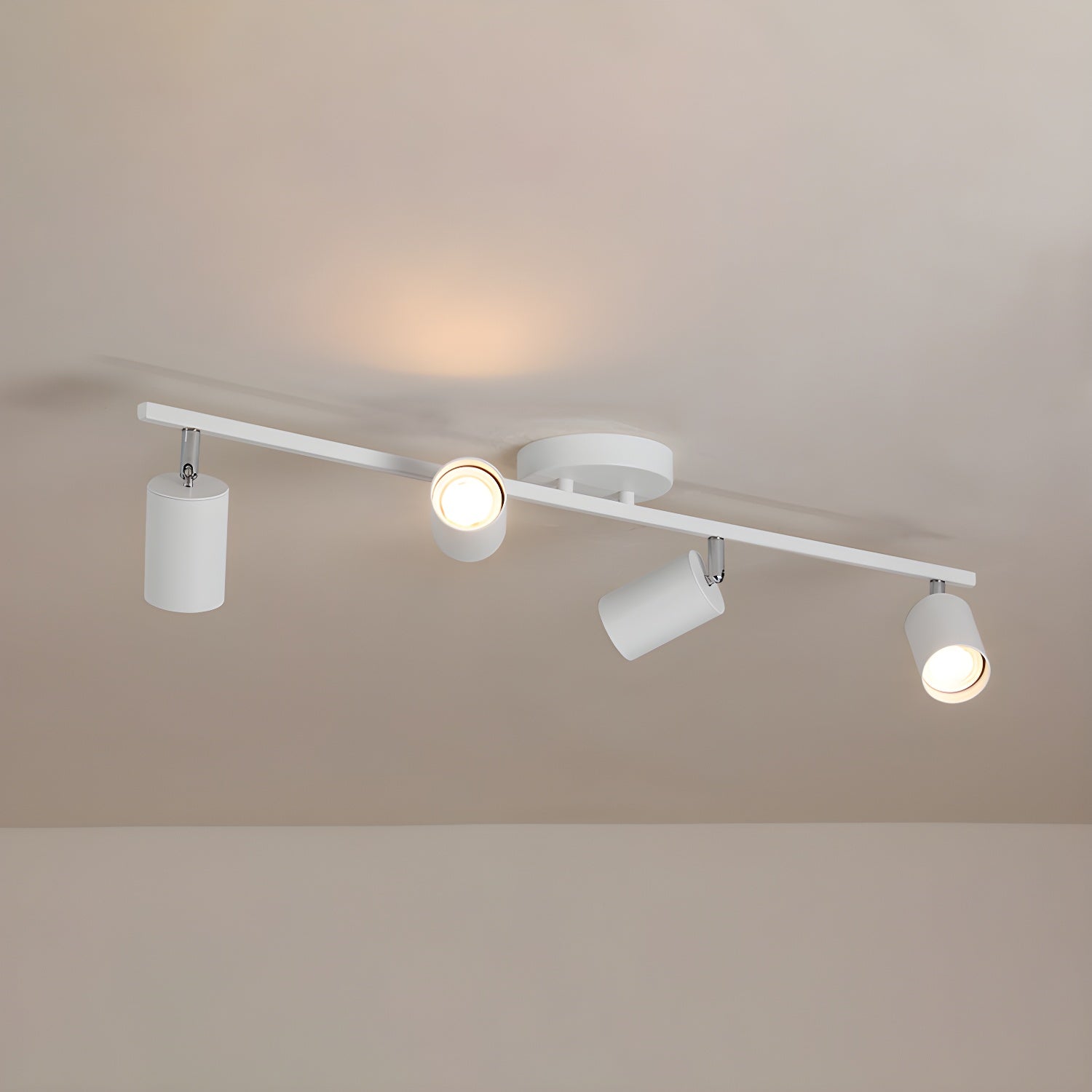 Quadra Plafonnier Contemporain En Aluminium Pour Éclairage Modulable