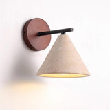 Applique Murale Bois Et Métal Design Cone Moderne Épurée