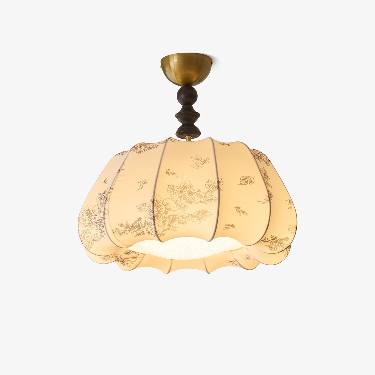 Plafonnier Tissu Nordique Premium Avec Led Intégré Et Température Variable