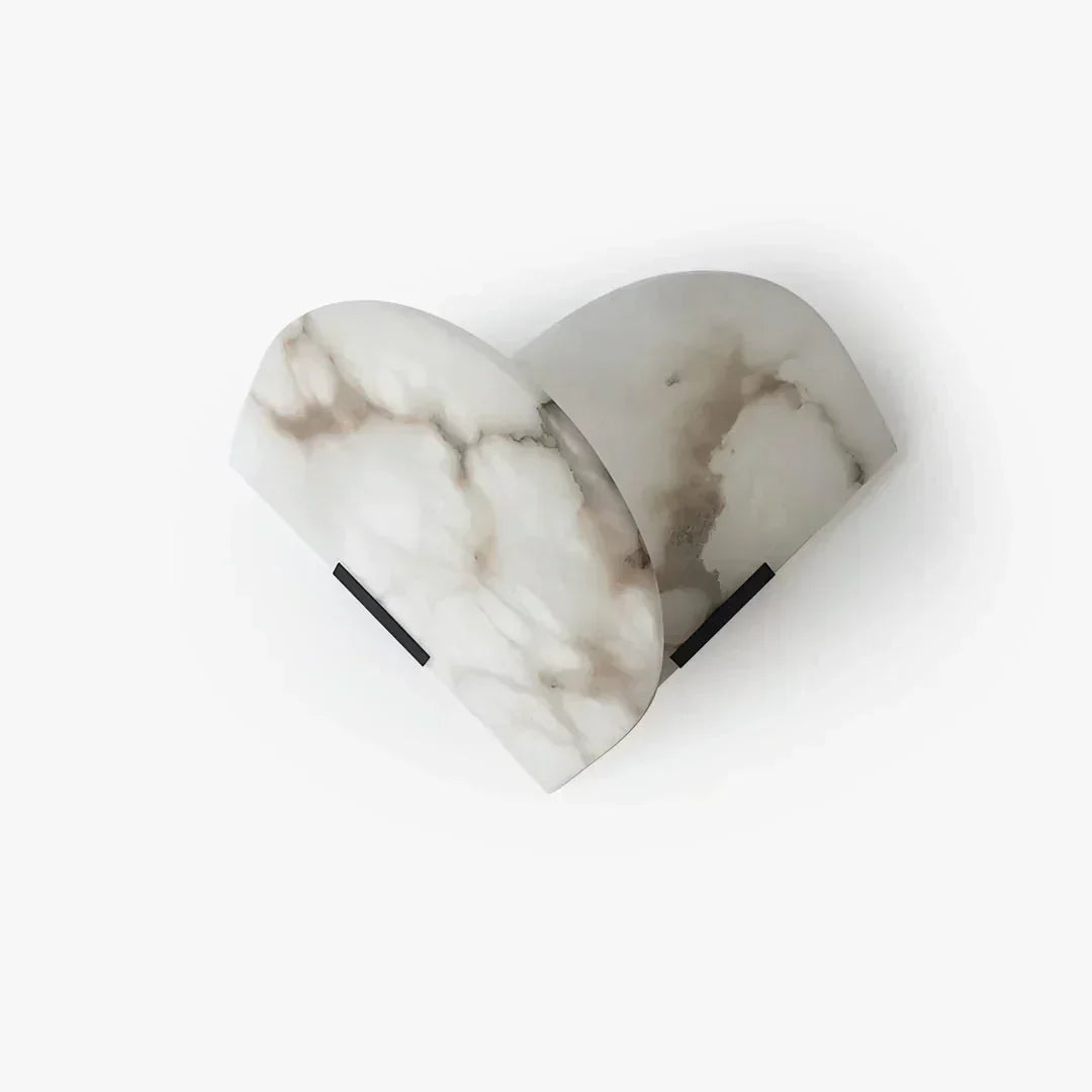 Applique Murale Albâtre En Forme De Cœur Pour Éclairage Doux