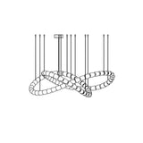 Lustre Cristal Suspendu Luxe Pour Ambiance Éclatante Premium