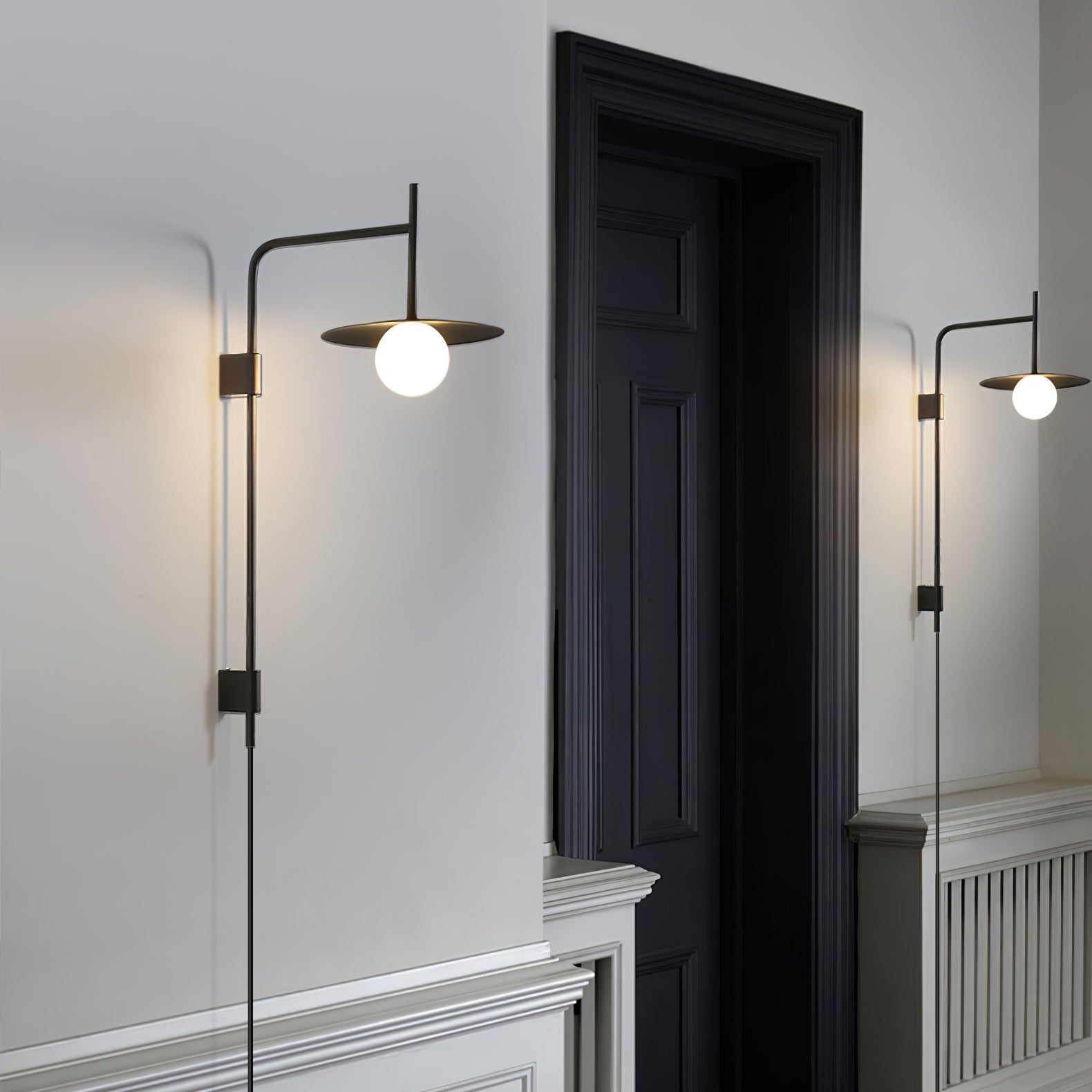 Lampe Murale À Bras Articulé En Verre Pour Éclairage Flexible