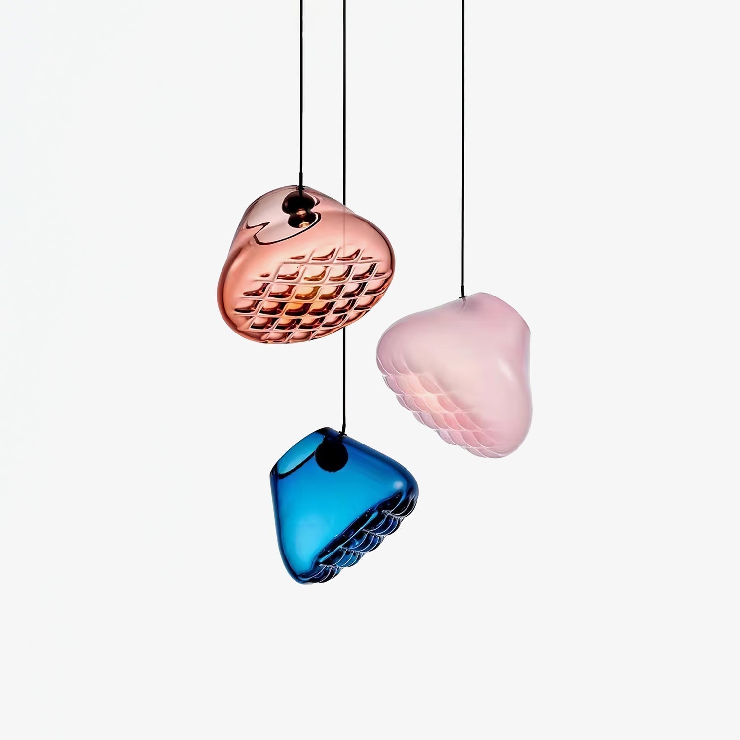 Suspension Verre Moderne Avec Éclairage LED Et Températures Ajustables