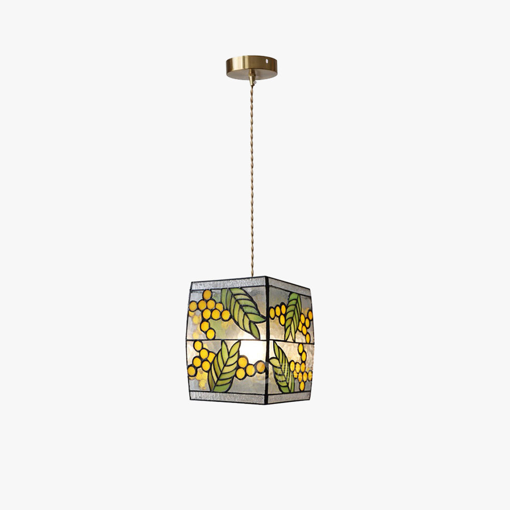 Suspension Verre Tiffany Vintage Pour Salon Et Chambre Éclairage Raffiné