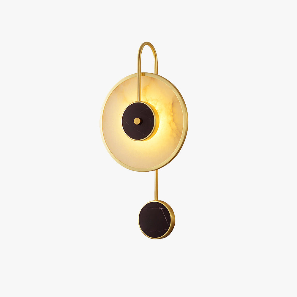 Lampe Murale Moderne En Métal Et Albâtre Offre Éclairage Doux Pour Chambre
