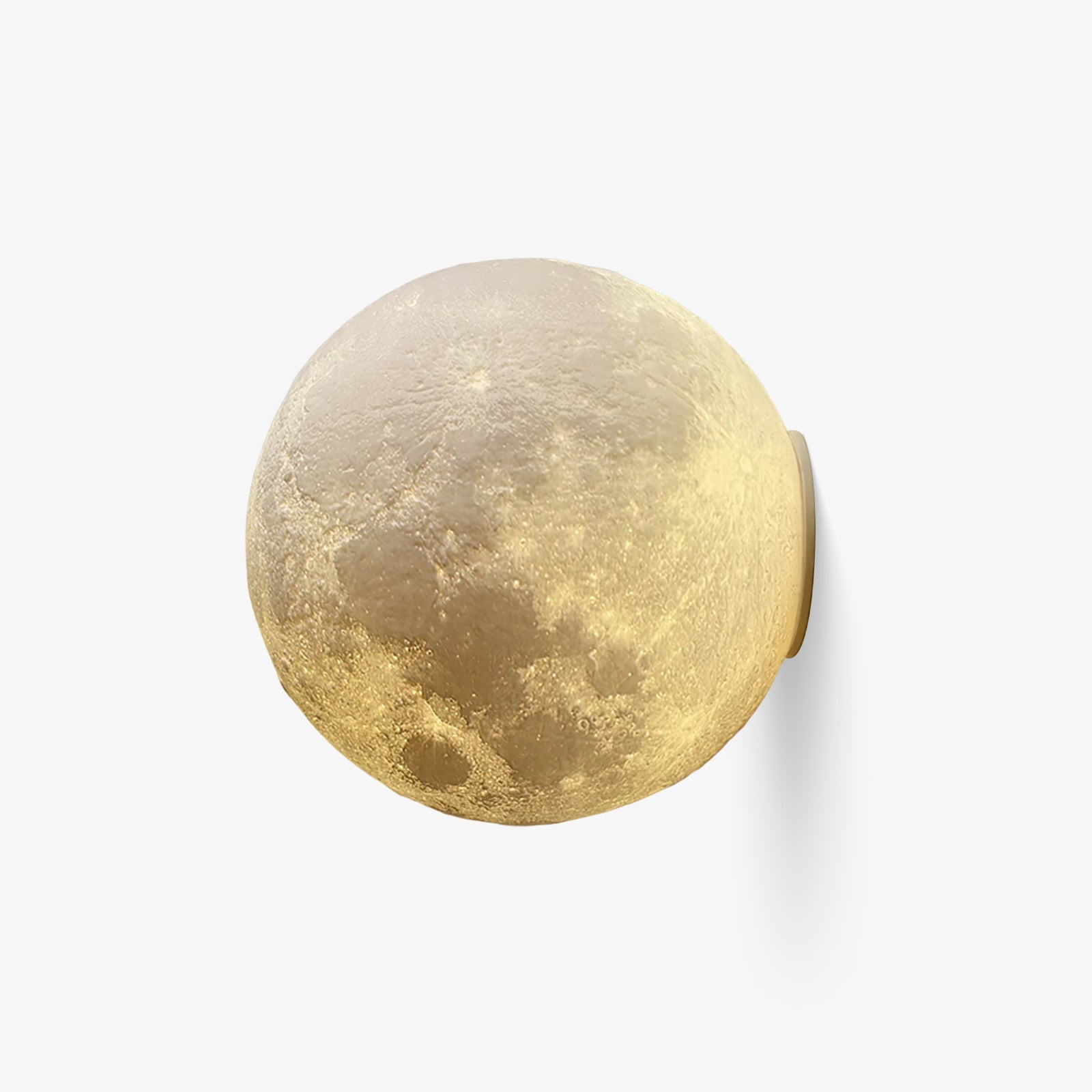 Applique Murale 3D Lune En Plastique Éclairage Ambiant Nordique