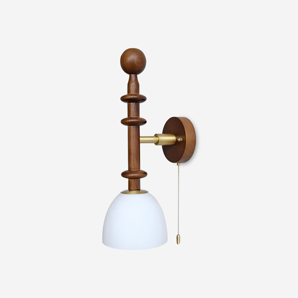 Applique Murale Bois Vintage Éclairage Chaleureux Élégant