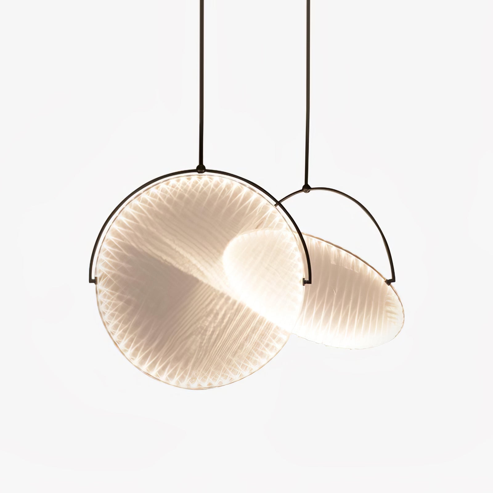 Suspension Moderne En Métal Avec LED Intégrée Et Températures Ajustables