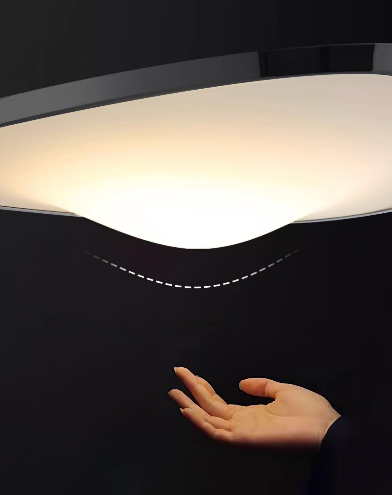 Lustre Plafonnier Led Moderne Courbé Pour Ambiance Contemporaine
