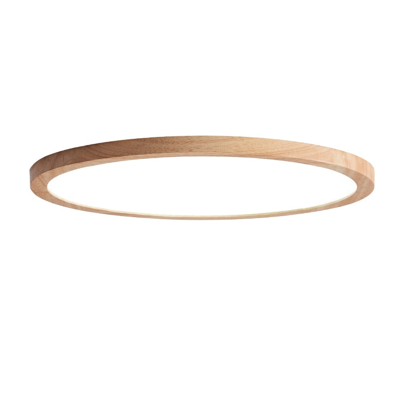 Plafonnier Rond En Bois Naturel Pour Salon Ambiance Chaleureuse