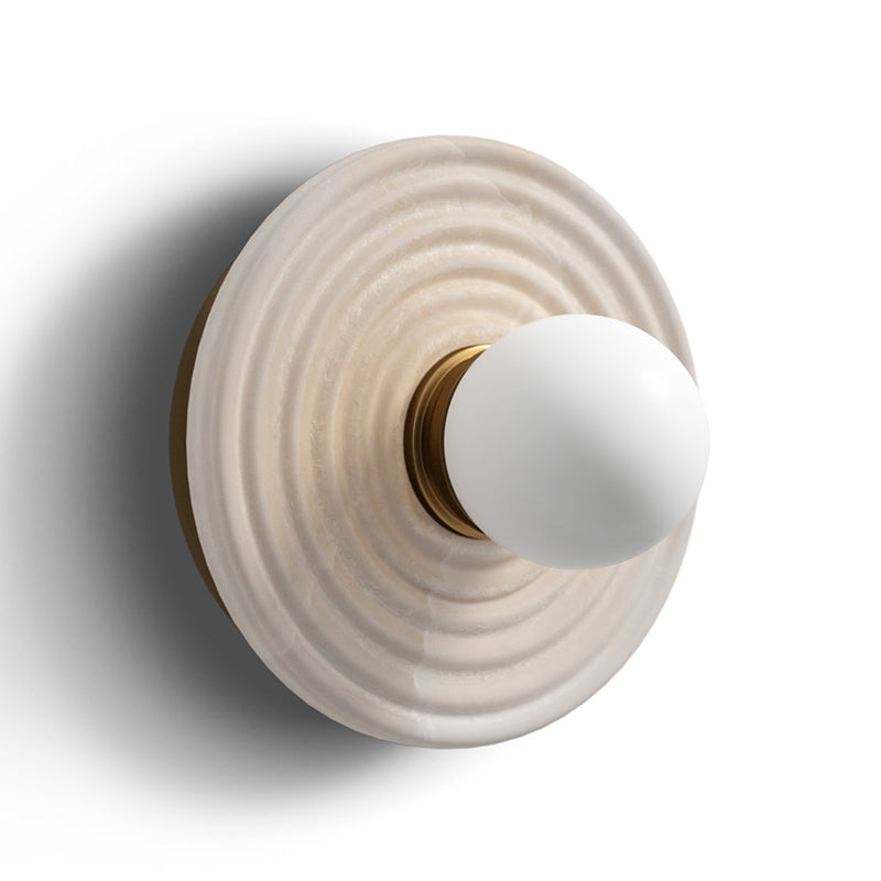 Lampe Murale en Albâtre et Verre Éclairage Moderne Minimaliste