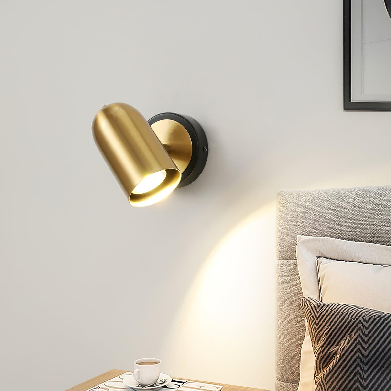 Lampe Murale Dorée Moderne Minimaliste Pour Ambiance Élégante