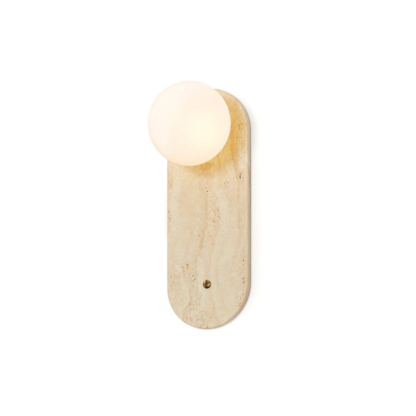 Lampe Murale Travertin Et Verre Moderne Pour Éclairage Doux Et Épuré
