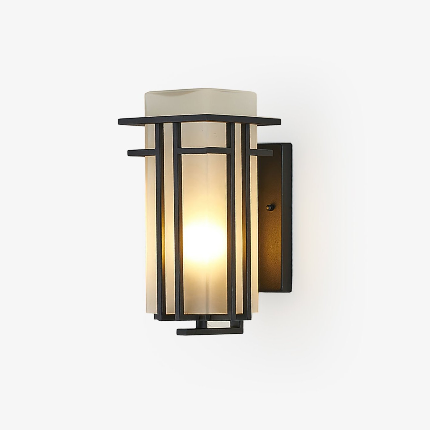 Lampe Murale Extérieure Étanche En Fer Forgé Style Lanterne Rétro