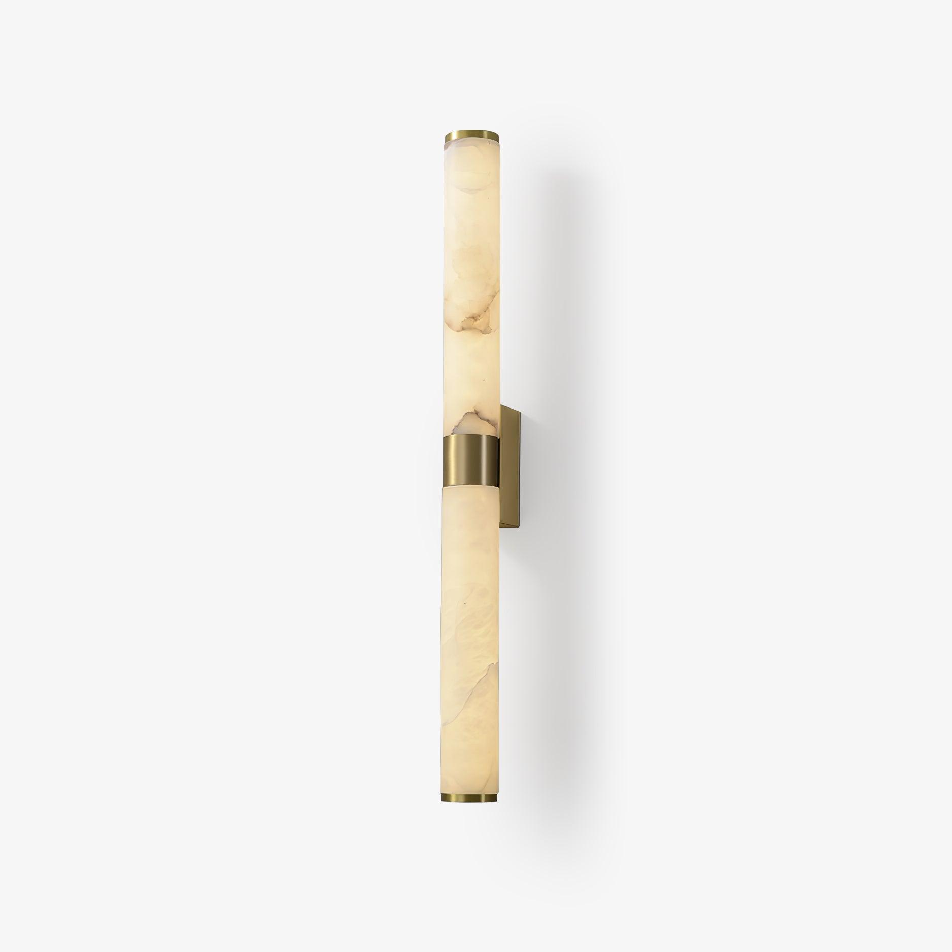 Lampe Murale Minimaliste En Albâtre Et Laiton Avec LED Intégrée