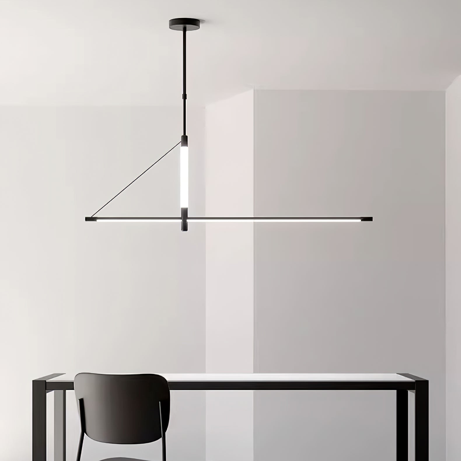 Suspension Linéaire Minimaliste à LED Avec Températures Ajustables