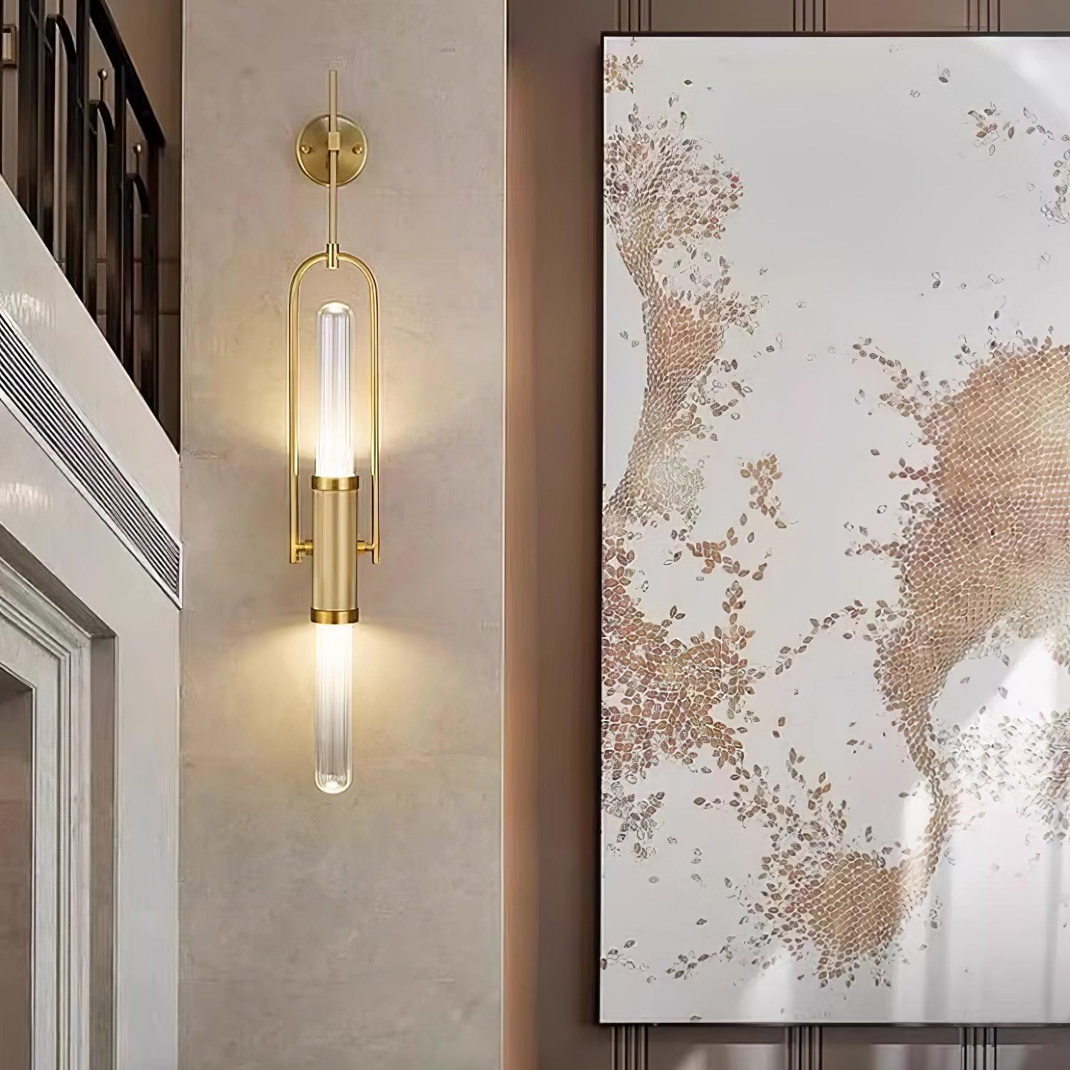 Applique Murale Arc Long En Verre Design Nordique Épuré