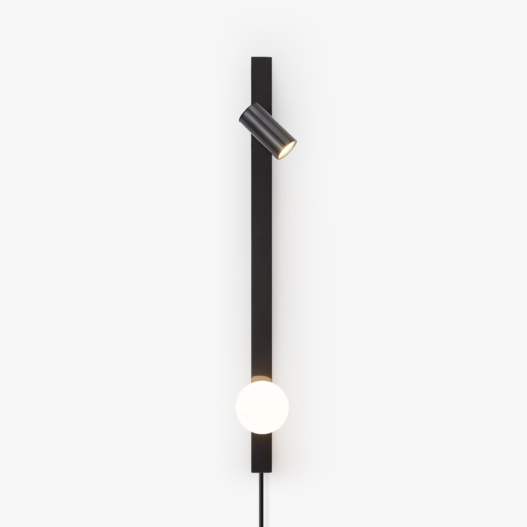 Lampe Murale À Bras Long En Laiton Et Verre Branchée Pour Ambiance Chaleureuse