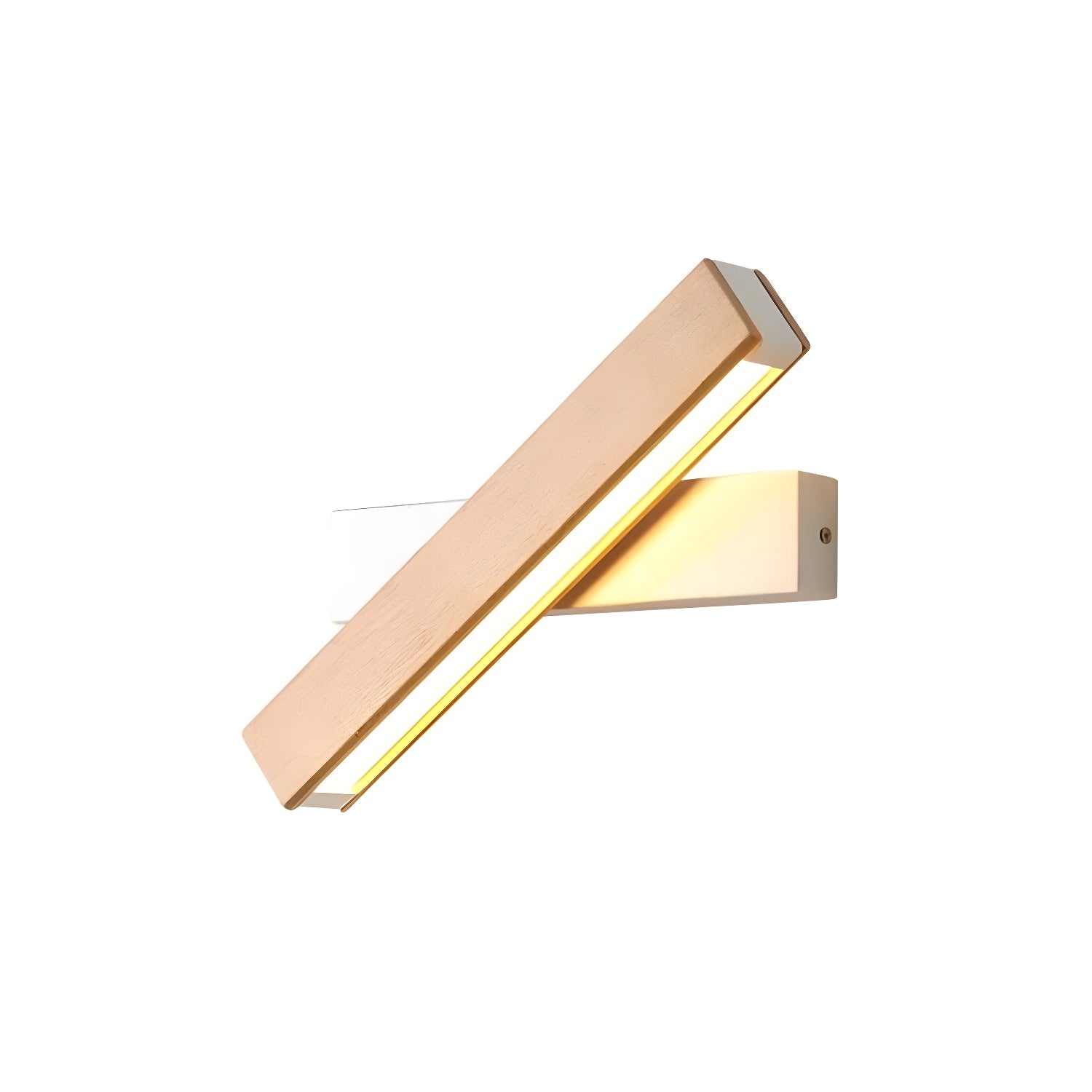 Applique Murale Bois et Acrylique à LED Température de Couleur Ajustable