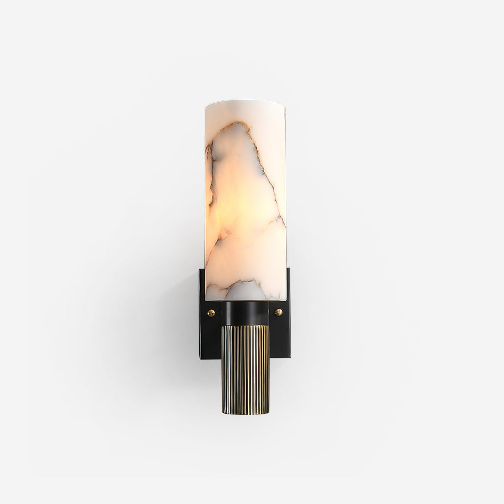 Lampe Murale Cylindrique En Albâtre Pour Une Ambiance Chaleureuse