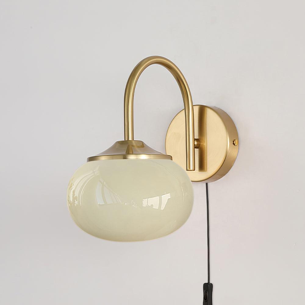 Applique Murale Verre Nordique Premium Plug In Éclairage LED