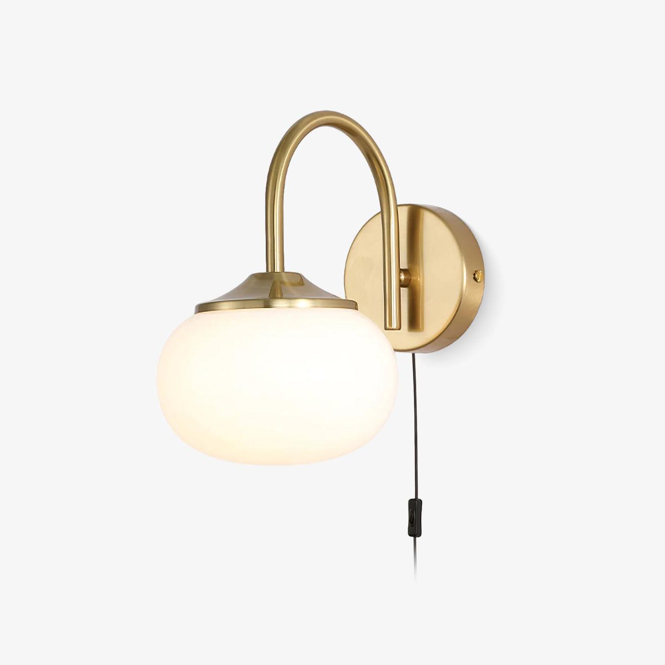 Applique Murale Verre Nordique Premium Plug In Éclairage LED