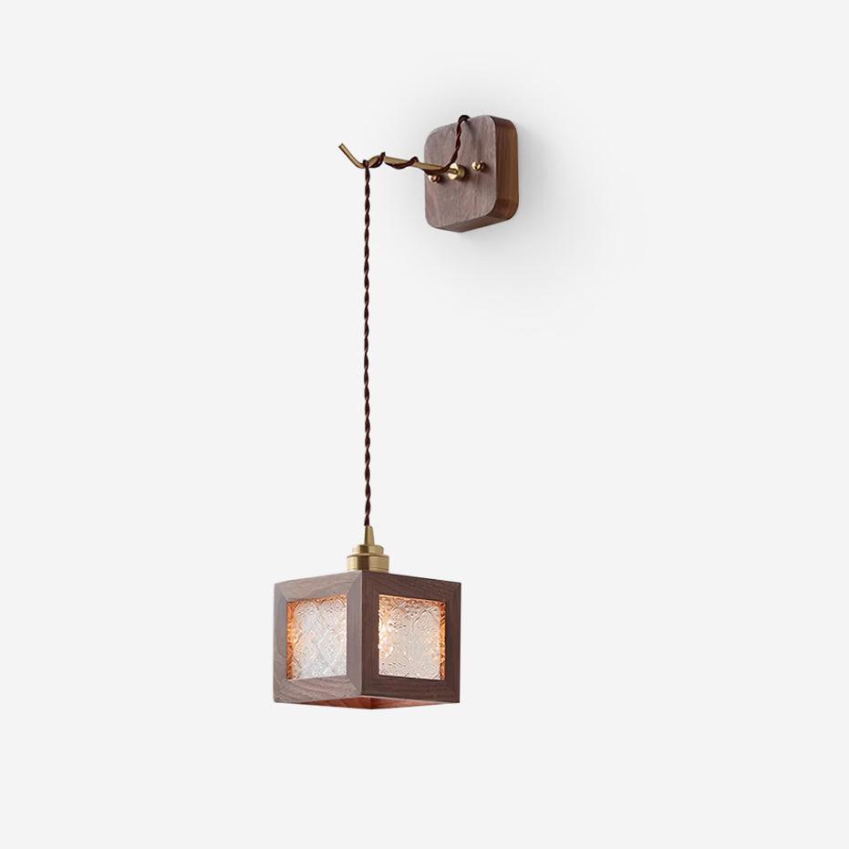 Applique Murale Bois Cube Minimaliste Pour Ambiance Apaisante