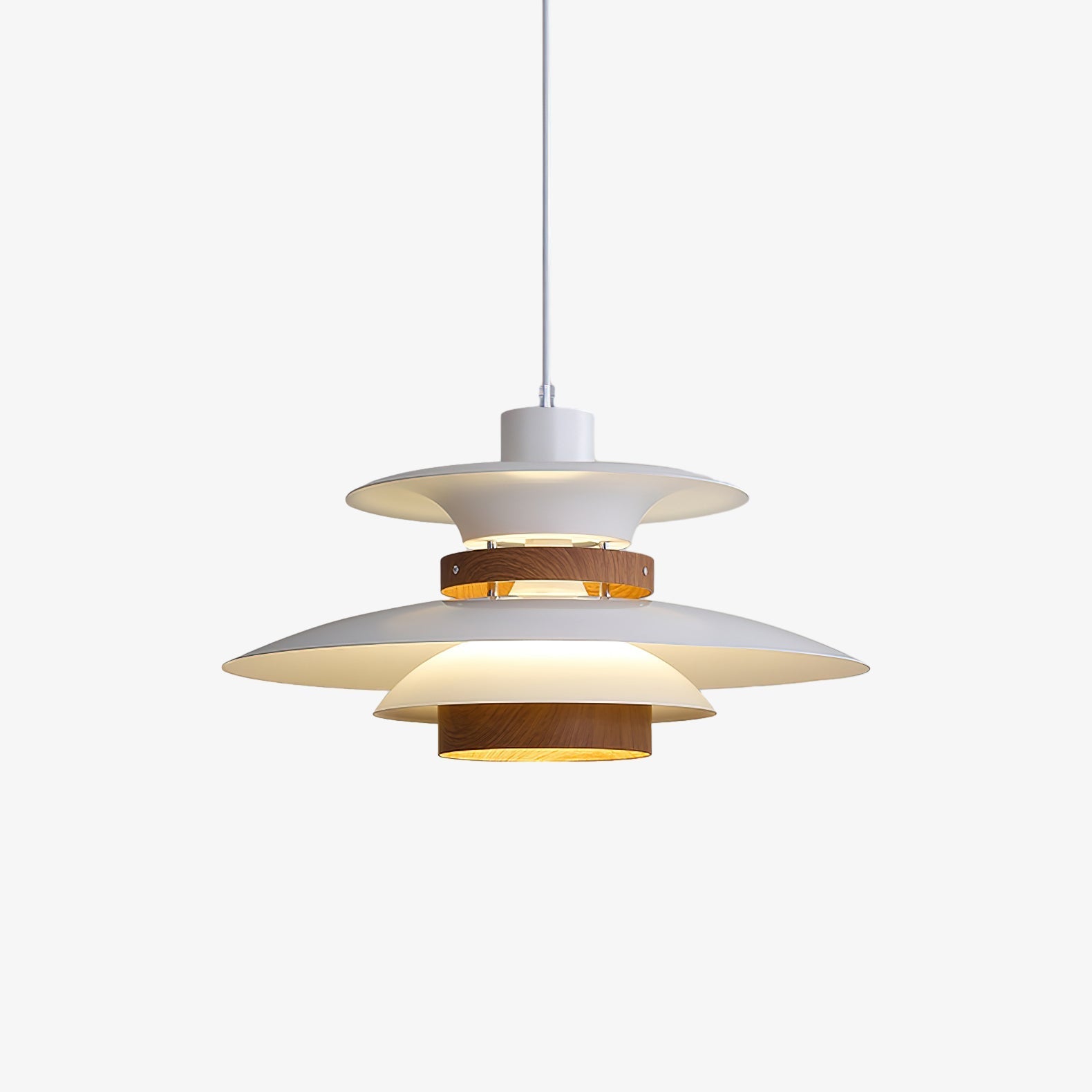 Suspension Bois Et Acier Pour Éclairage Led Contemporain Pour Plafond