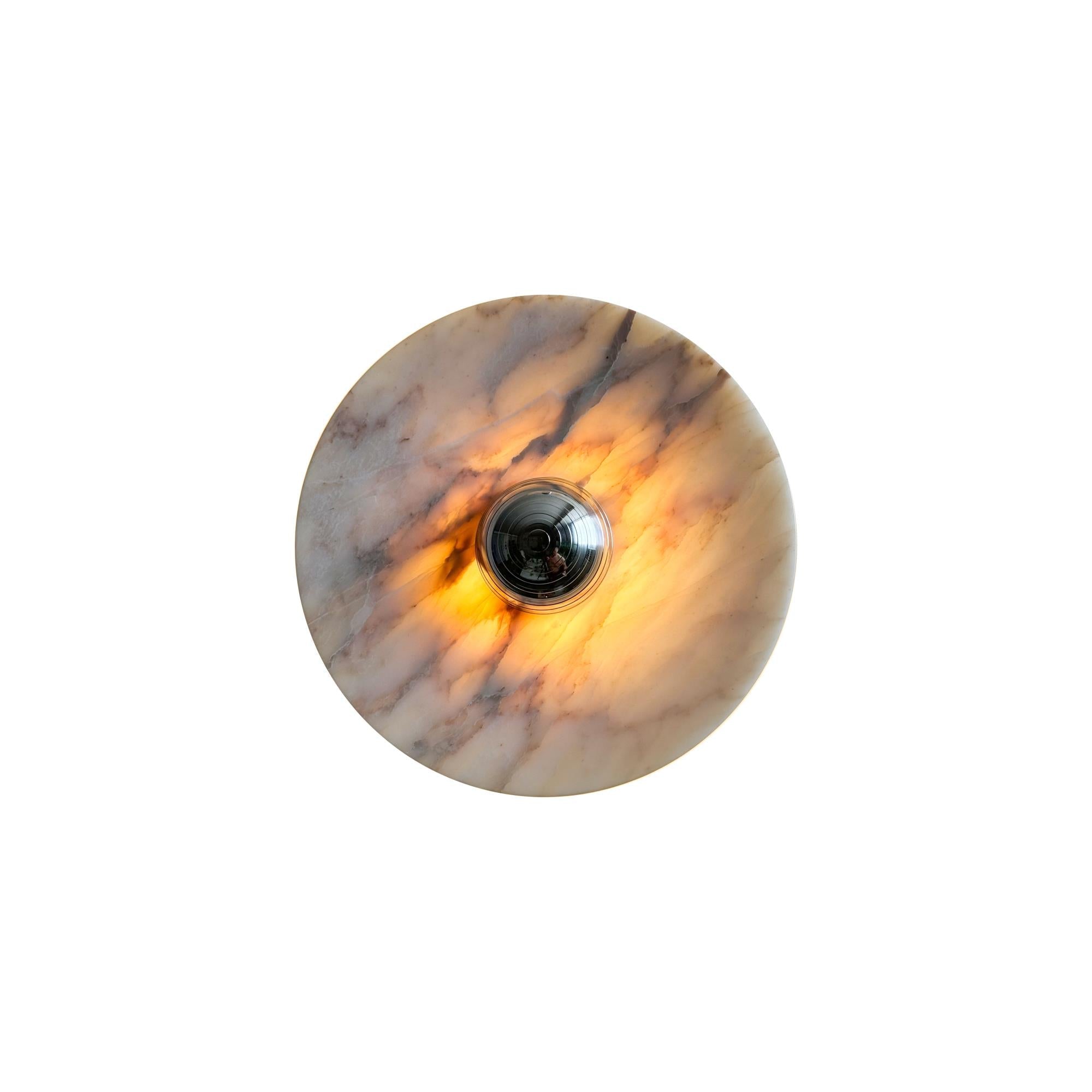 Applique Murale Alba En Chrome Et Marbre Design Minimaliste Moderne