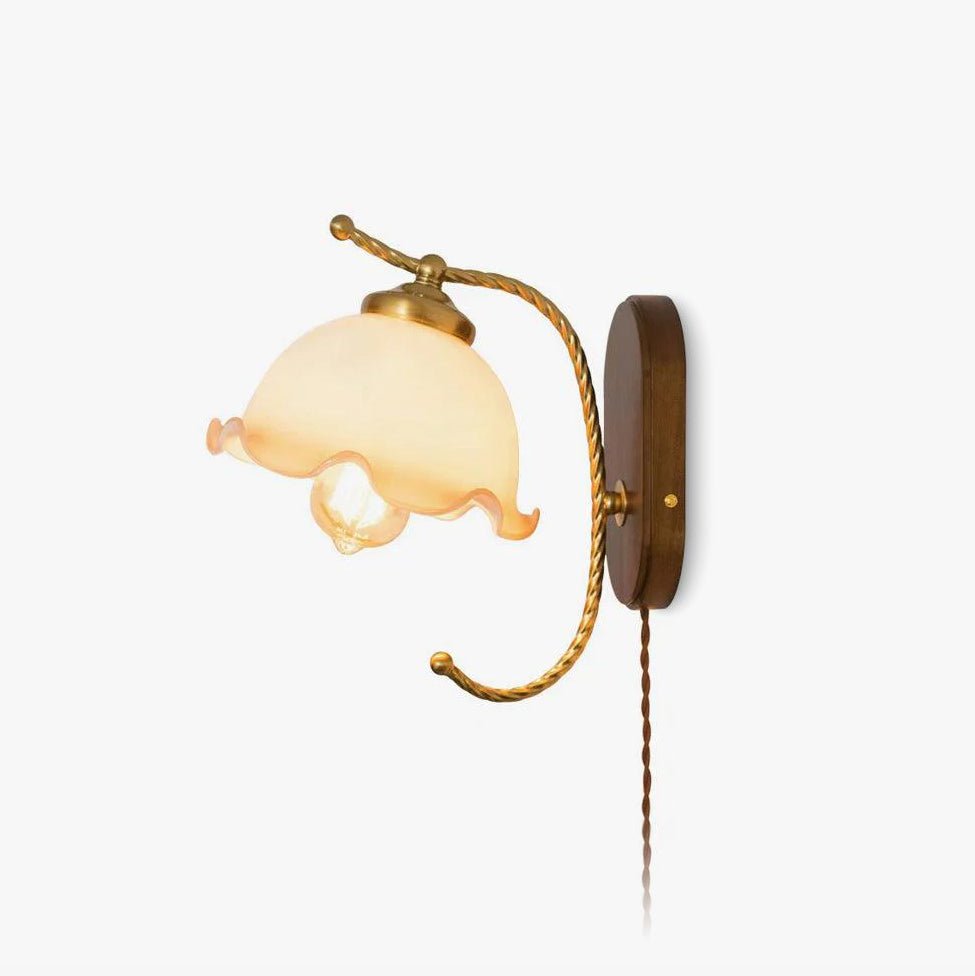 Lampe Murale Vintage En Bois Et Fer Pour Éclairage Ambiant