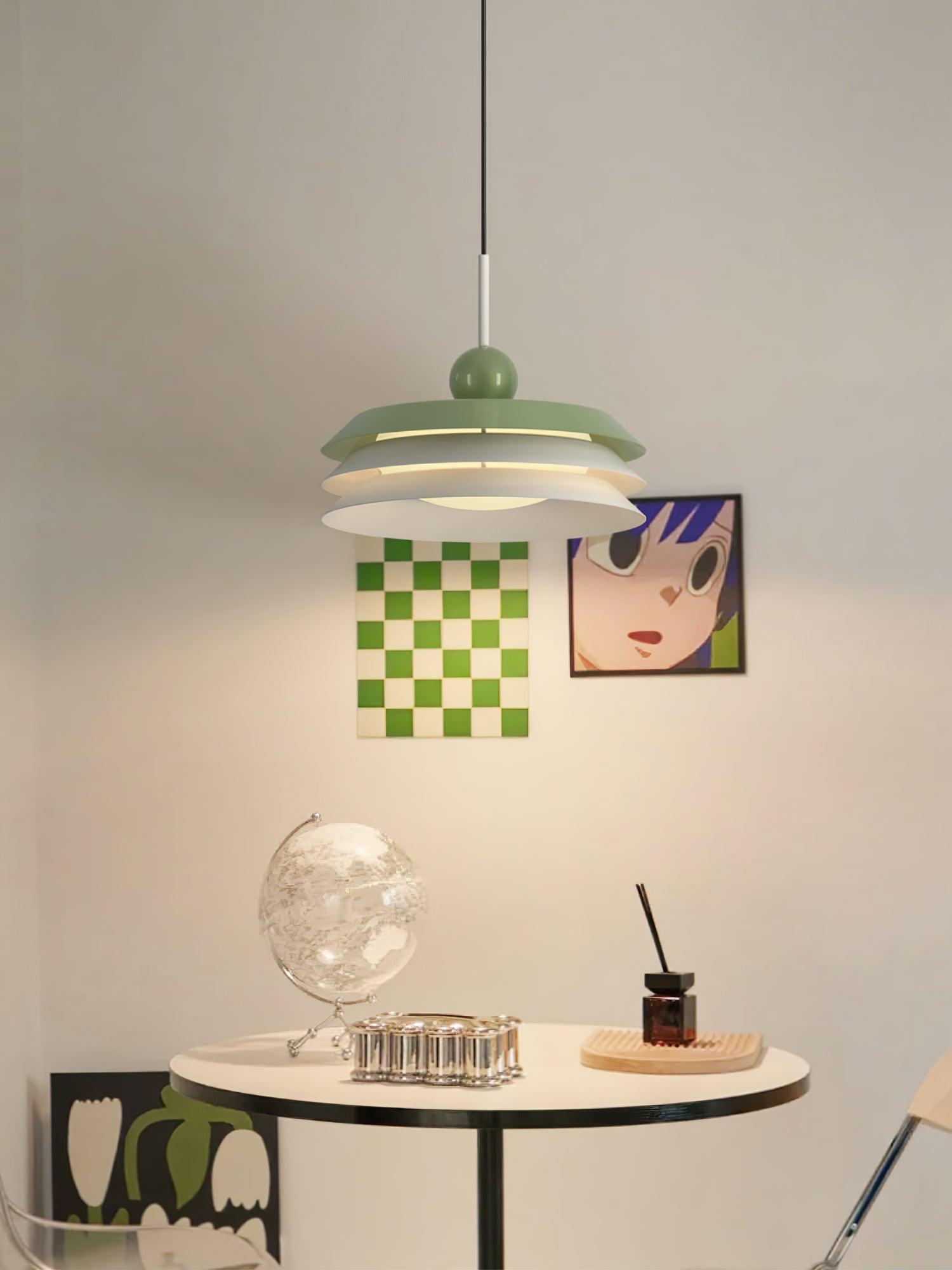 Suspension LED Moderne À Couches Superposées Températures Ajustables