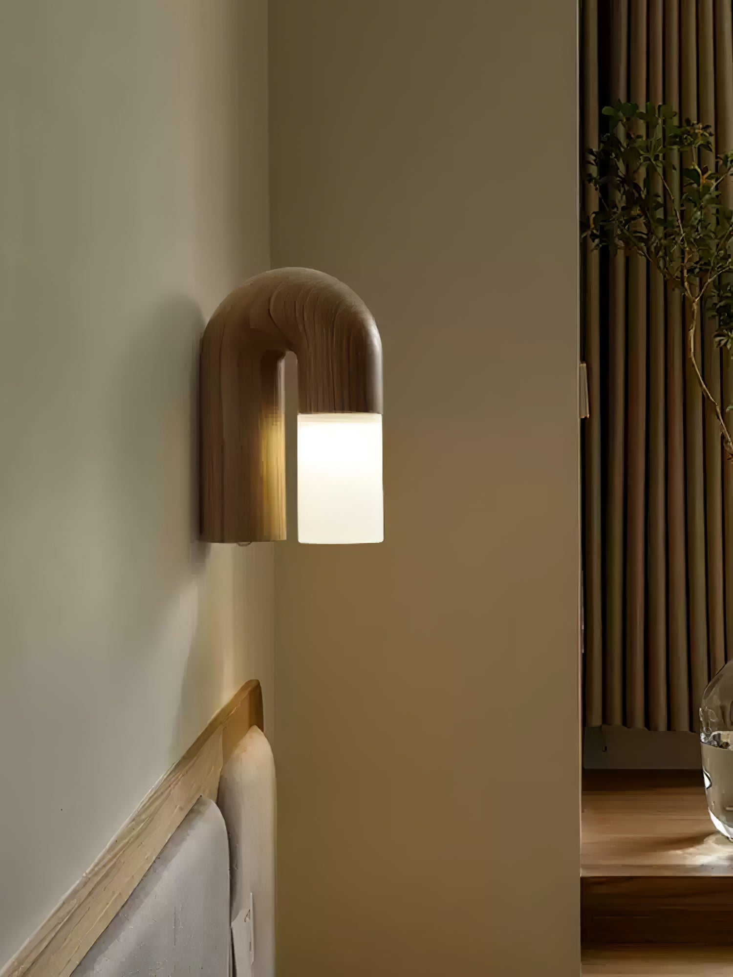 Applique Murale Bois et Métal Éclairage Led à Températures Variables
