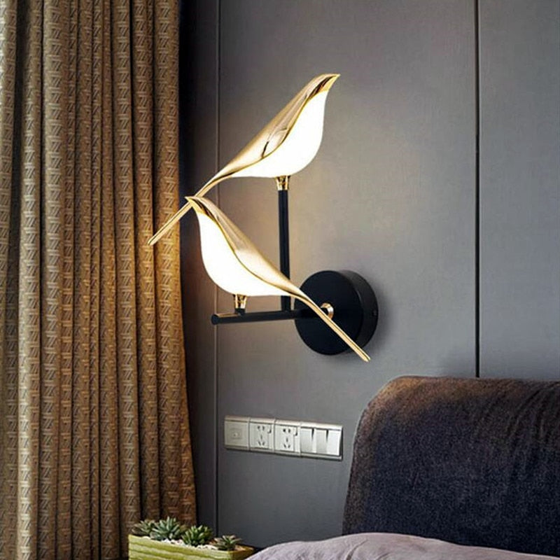 Lampe Murale de Chevet Design Nordique en Métal et Acrylique Durable
