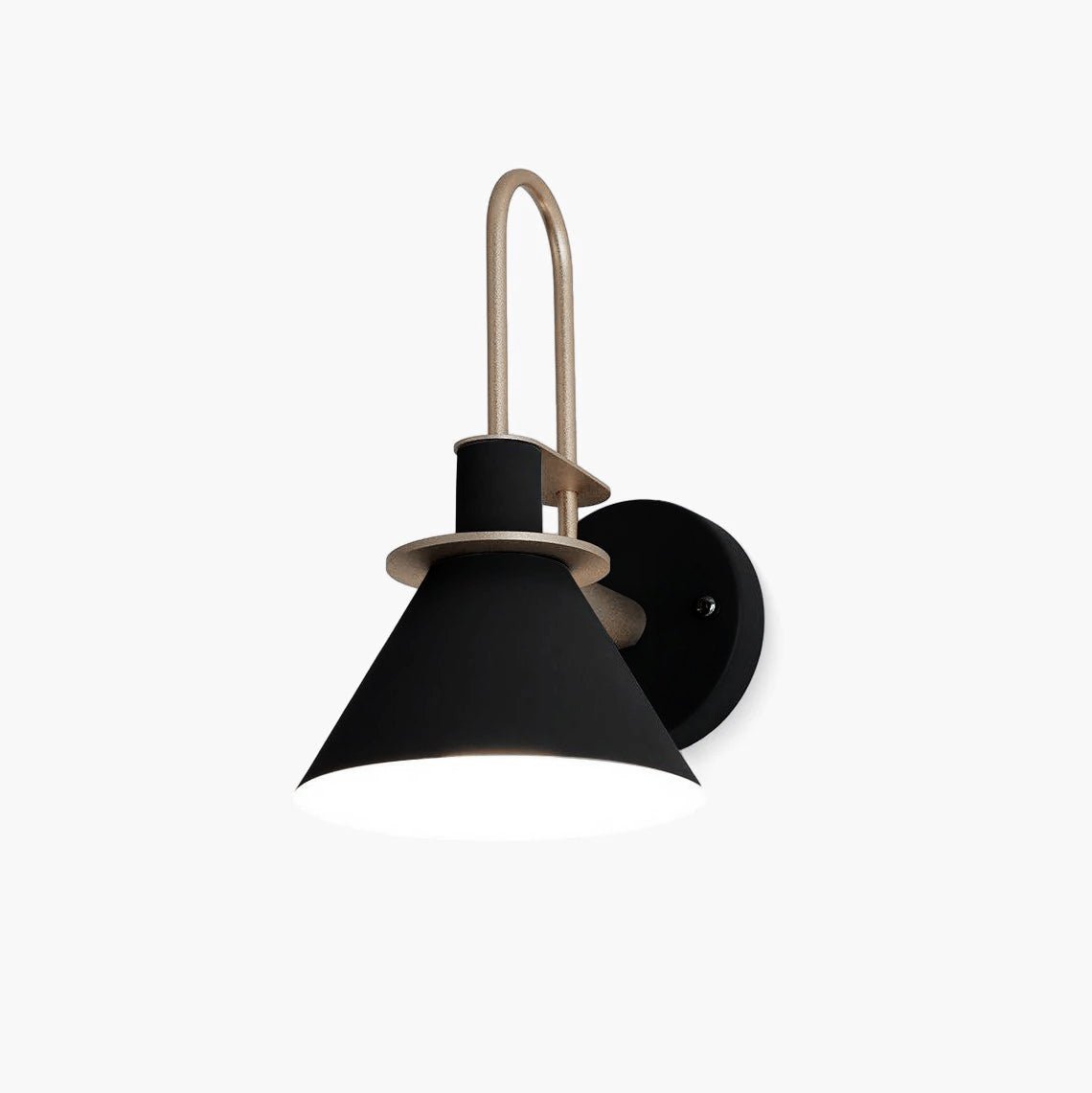Lampe Murale Noire et Dorée Minimaliste Pour Ambiance Élégante