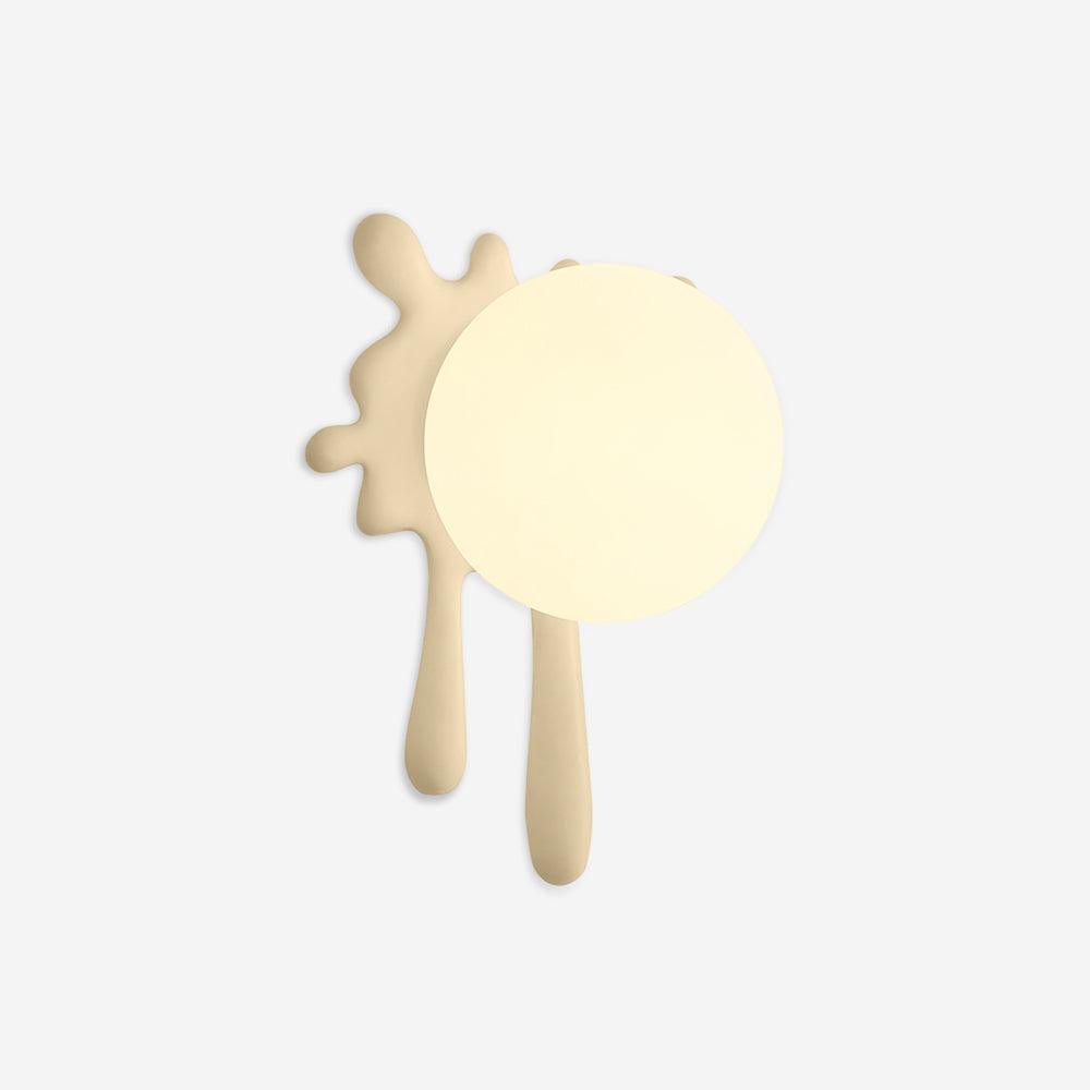 Applique Murale Abstraite En Résine Avec Globe Lumineux