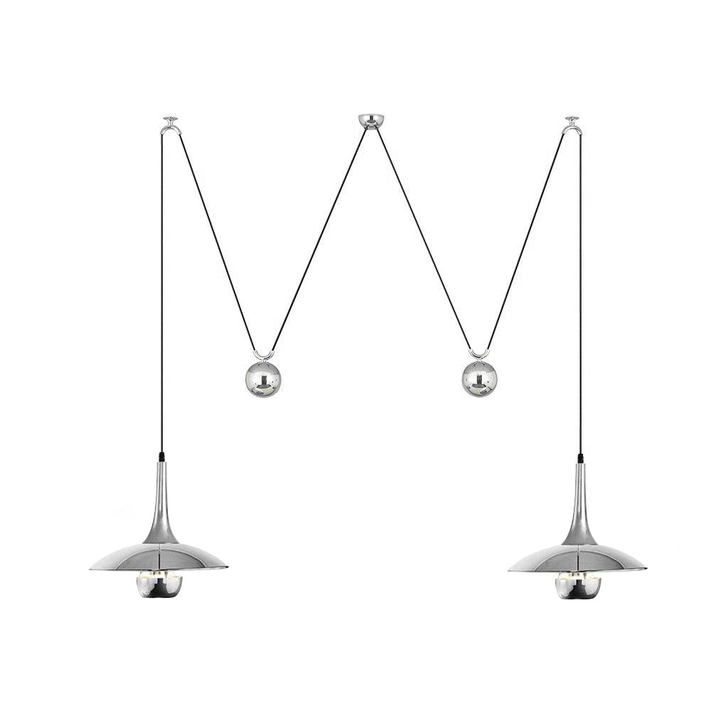Suspension Moderne Poulie Ajustable Pour Éclairage Contemporain