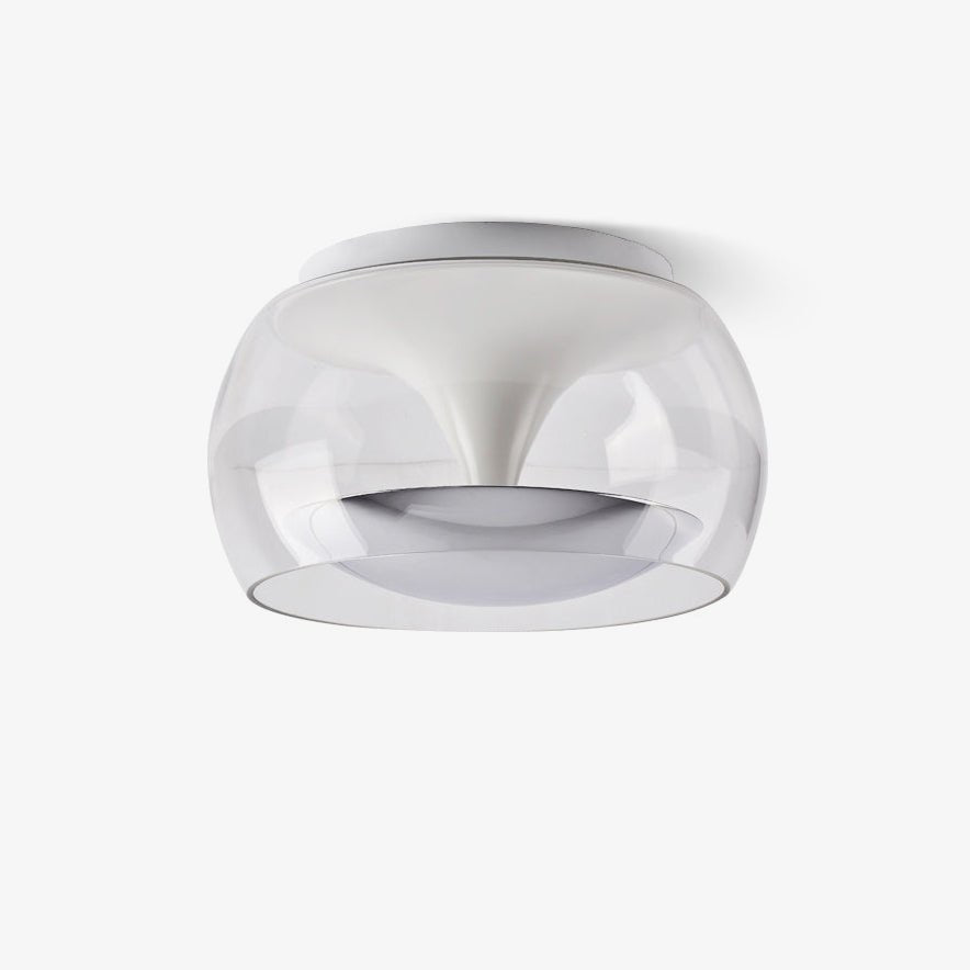 Plafonnier Verre Nordic Art Avec LED Intégrée Et Température Variable