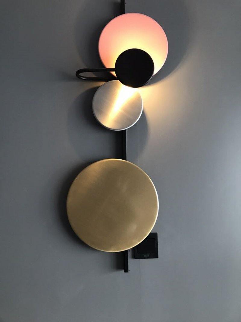 Lampe Murale Artistique À Disques Magnétiques Éclairage LED Variable