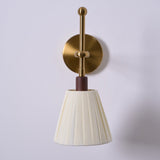 Lampe Murale En Tissu Plissé Laiton Éclairage Ambiant Raffiné