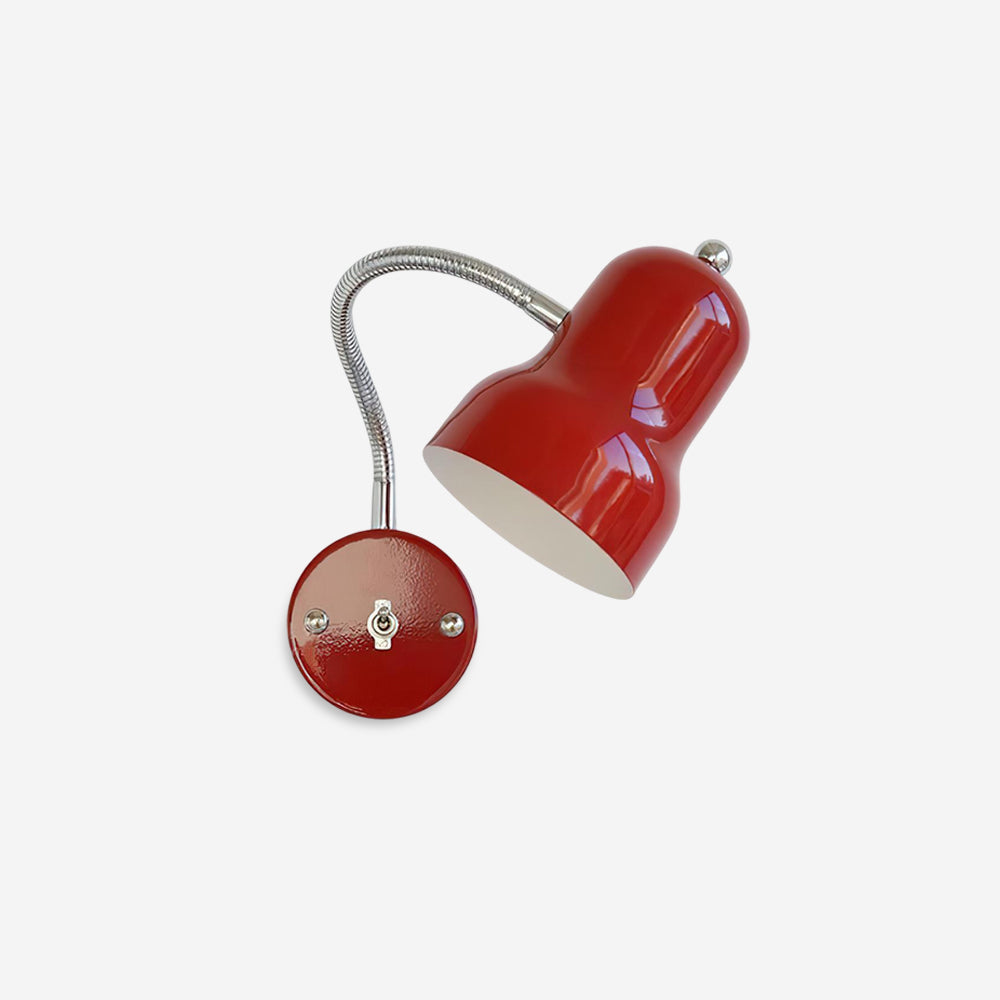 Lampe Murale Rouge Moderne En Métal Avec Variateur Compatible