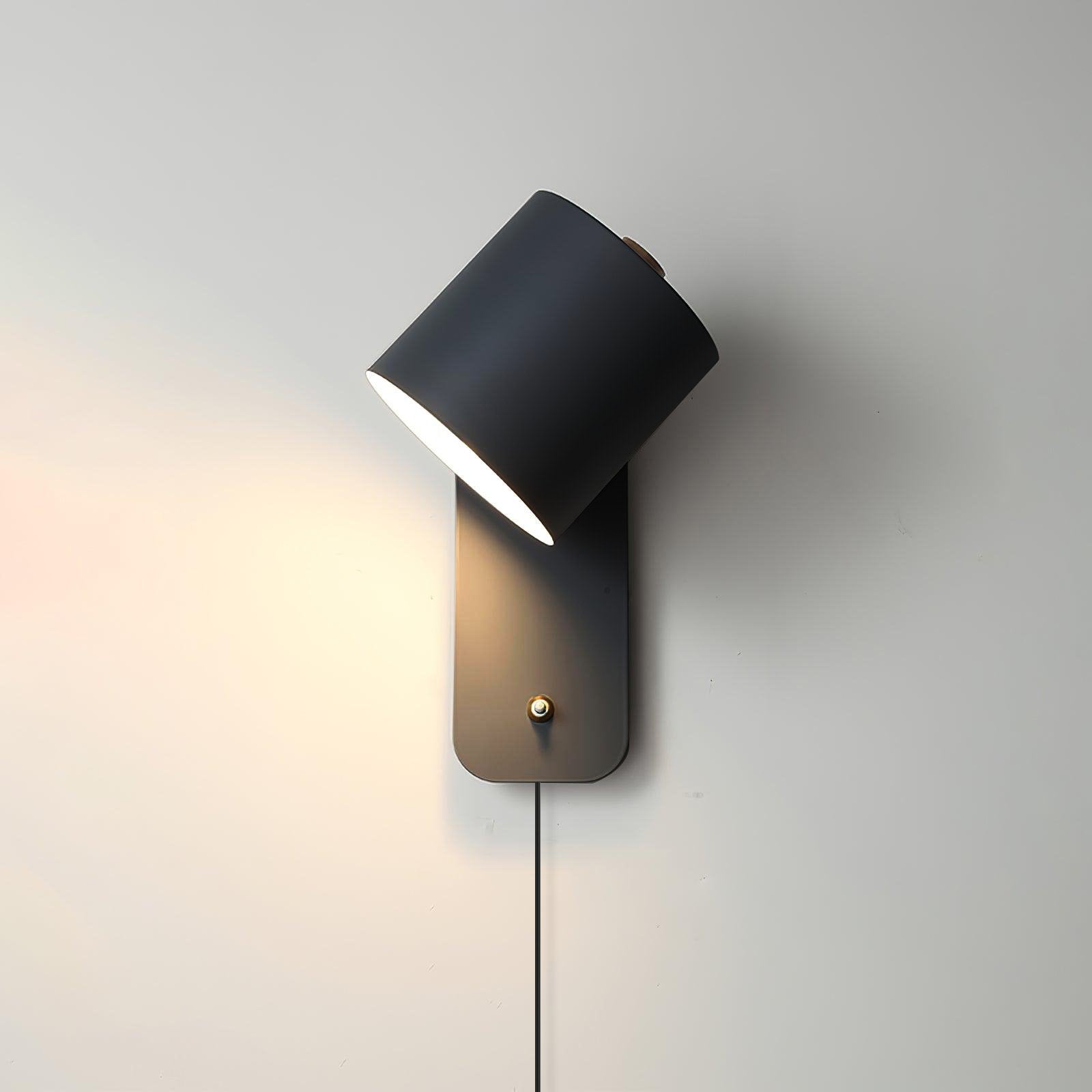 Lampe Murale Cylindre Rotatif 350 Degrés Style Minimaliste Macaron