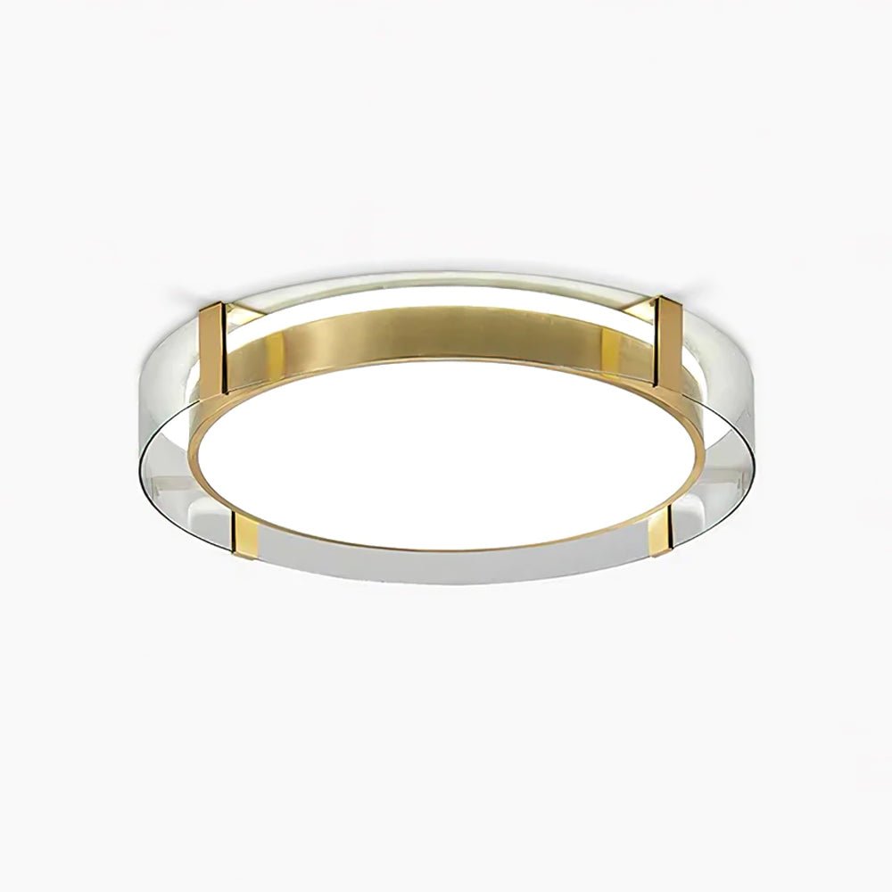 Plafonnier Rond Métal Moderne Avec Éclairage LED Intégré