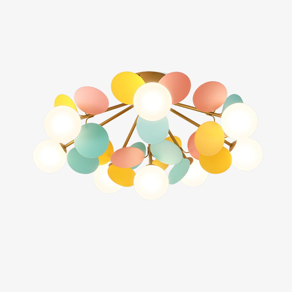 Plafonnier Rond Pastel Lumière Douce Moderne Chambre
