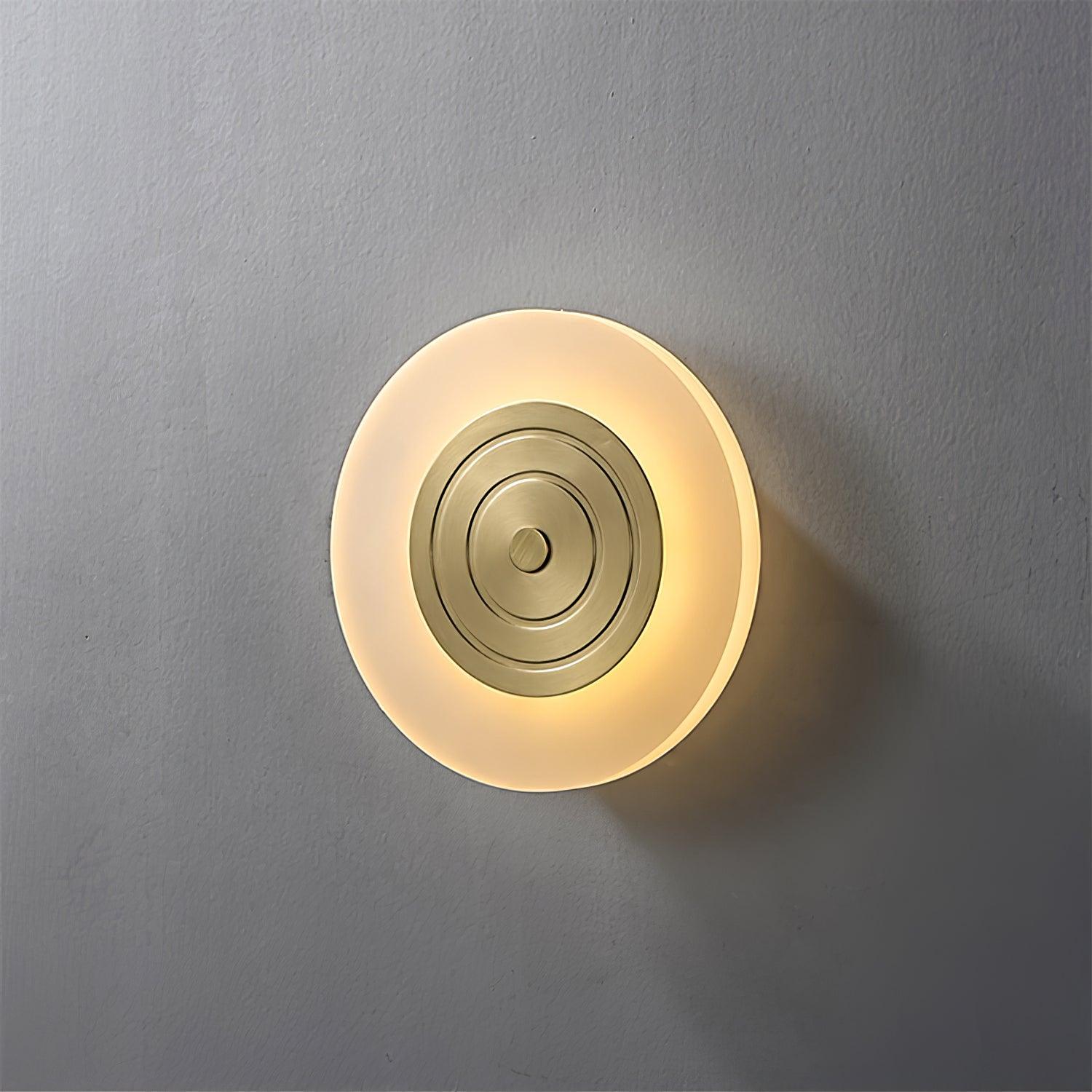 Lampe Murale Ronde En Laiton Avec Led Intégré Et Lumière Variable