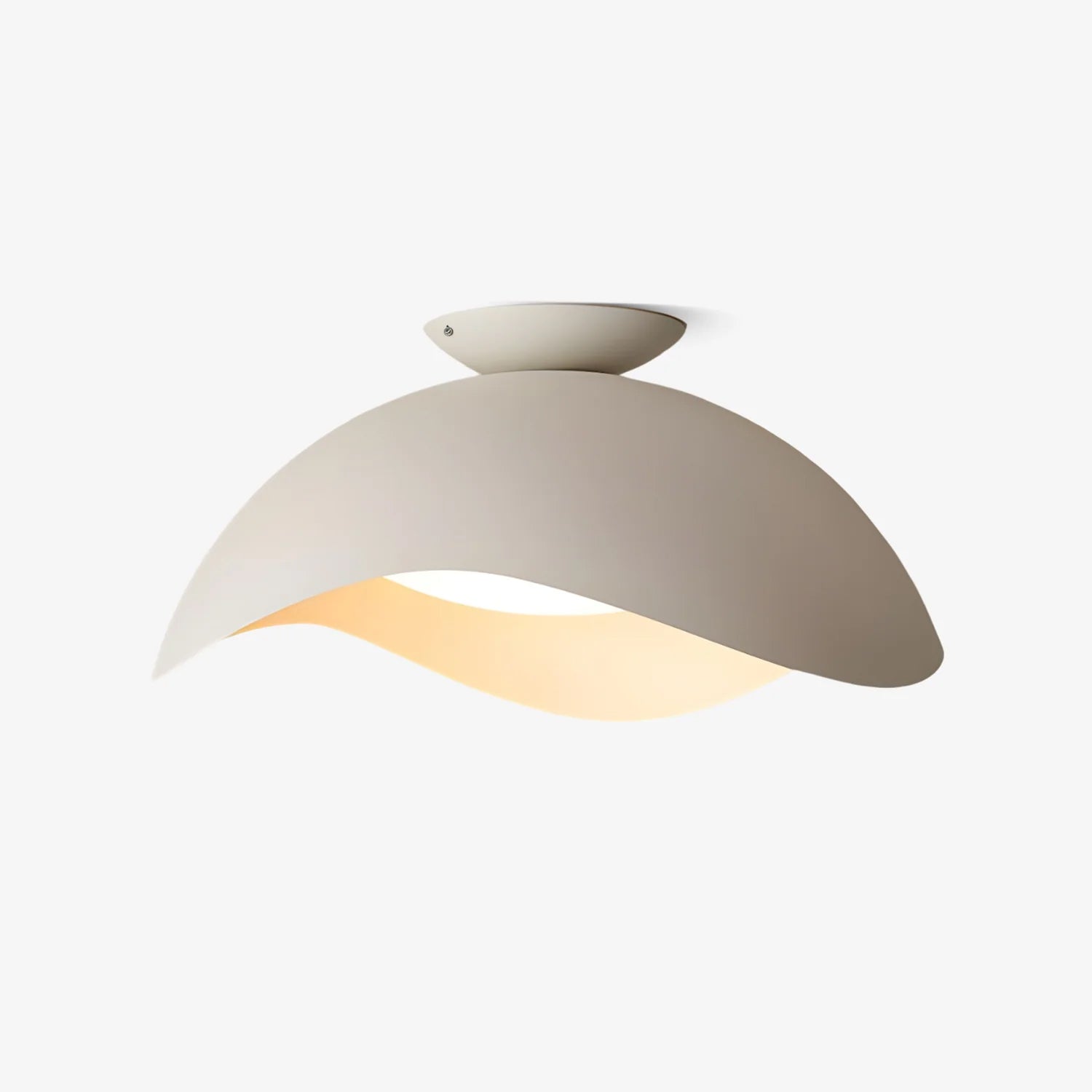 Plafonnier Vague Style Nordique Avec Led Intégrée et Températures Variables