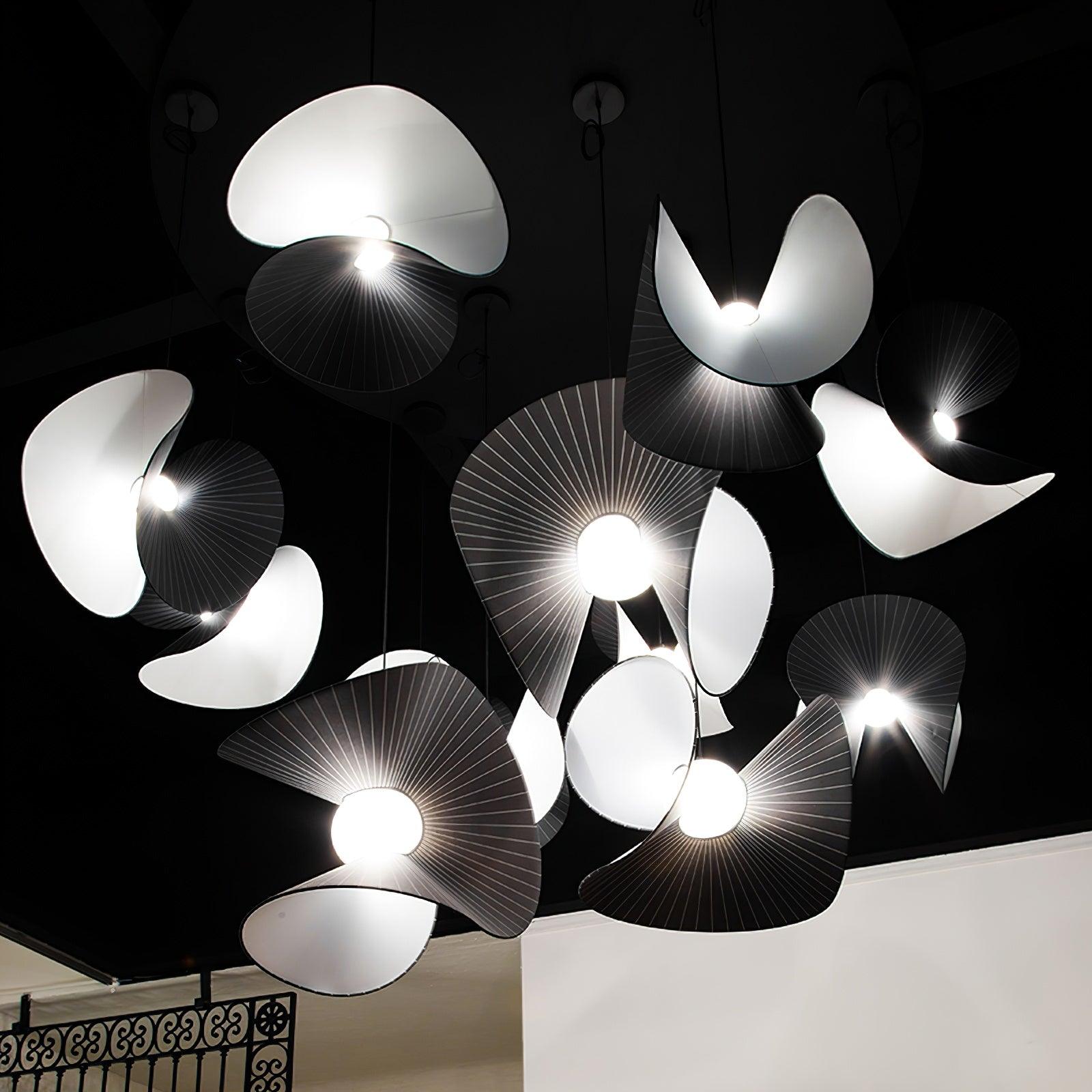 Suspension Tissu Avec Lumière LED Intégrée Et Températures Ajustables