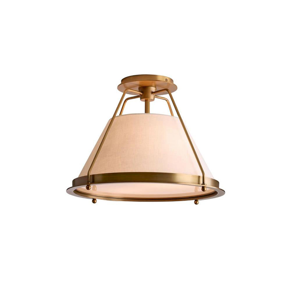 Plafonnier Quadruple en Tissu Industriel Vintage Pour Ambiance Chaleureuse