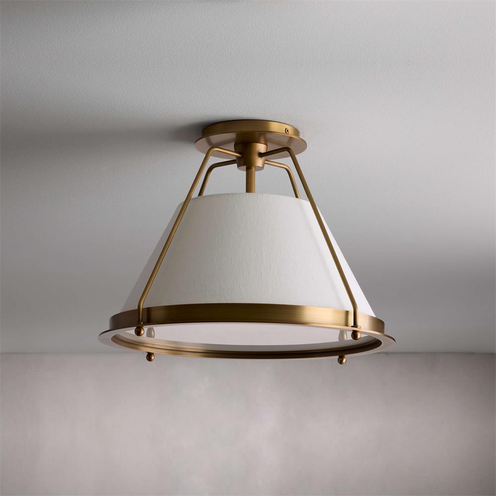 Plafonnier Quadruple en Tissu Industriel Vintage Pour Ambiance Chaleureuse